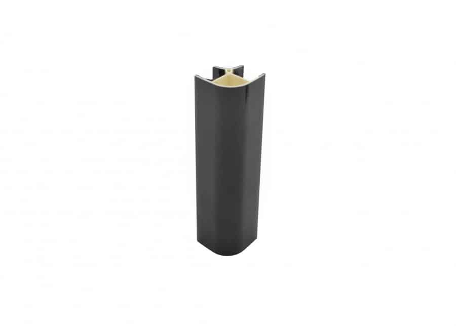 Cokola savienojums melns Cokola melnam PVC savienojums 90/270 H150 (147064098) - Image 1